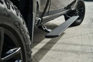 Ford F-250 Side Steps - Body Armor 4x4 - E-Power Board Steps - Black - `17-`23